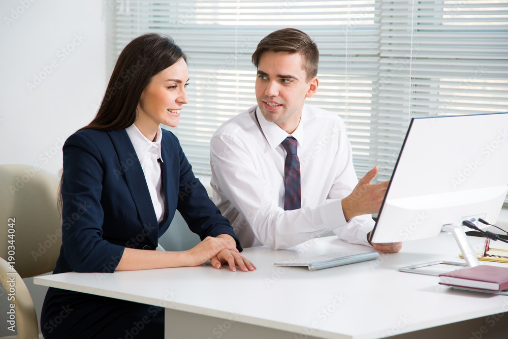 Business people working together in the office Business people working together in the office