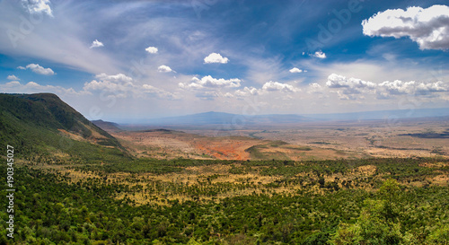 The Great Rift Valley from the Kamandura Mai-Mahiu Narok Road, K photo