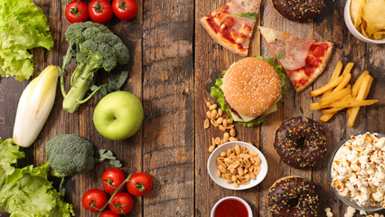unhealthy or healthy food