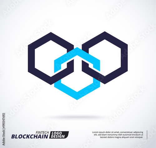 Modern logo concept for Business technology and finch industry.