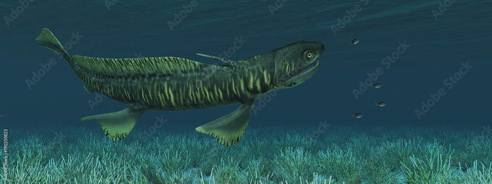 Fototapeta premium Prähistorischer Hai Orthacanthus