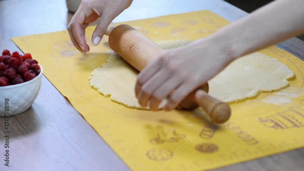 Dough preparation recipe pie, cake, tart, food. Work with the dough. Dough preparation recipe pie, cake, tart, food. Work with the dough.