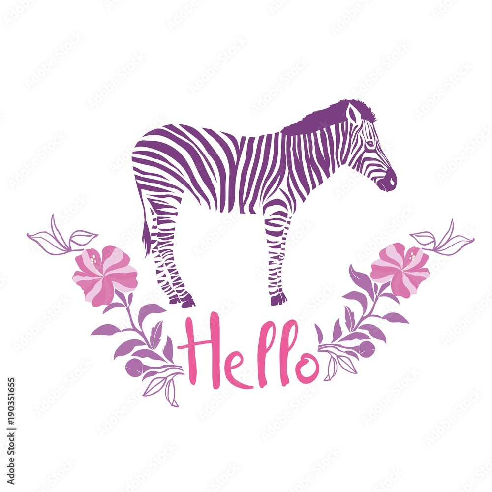 Obraz premium Zebra vector