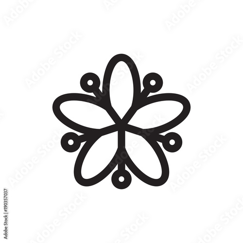 Vector illustration of flower of linden