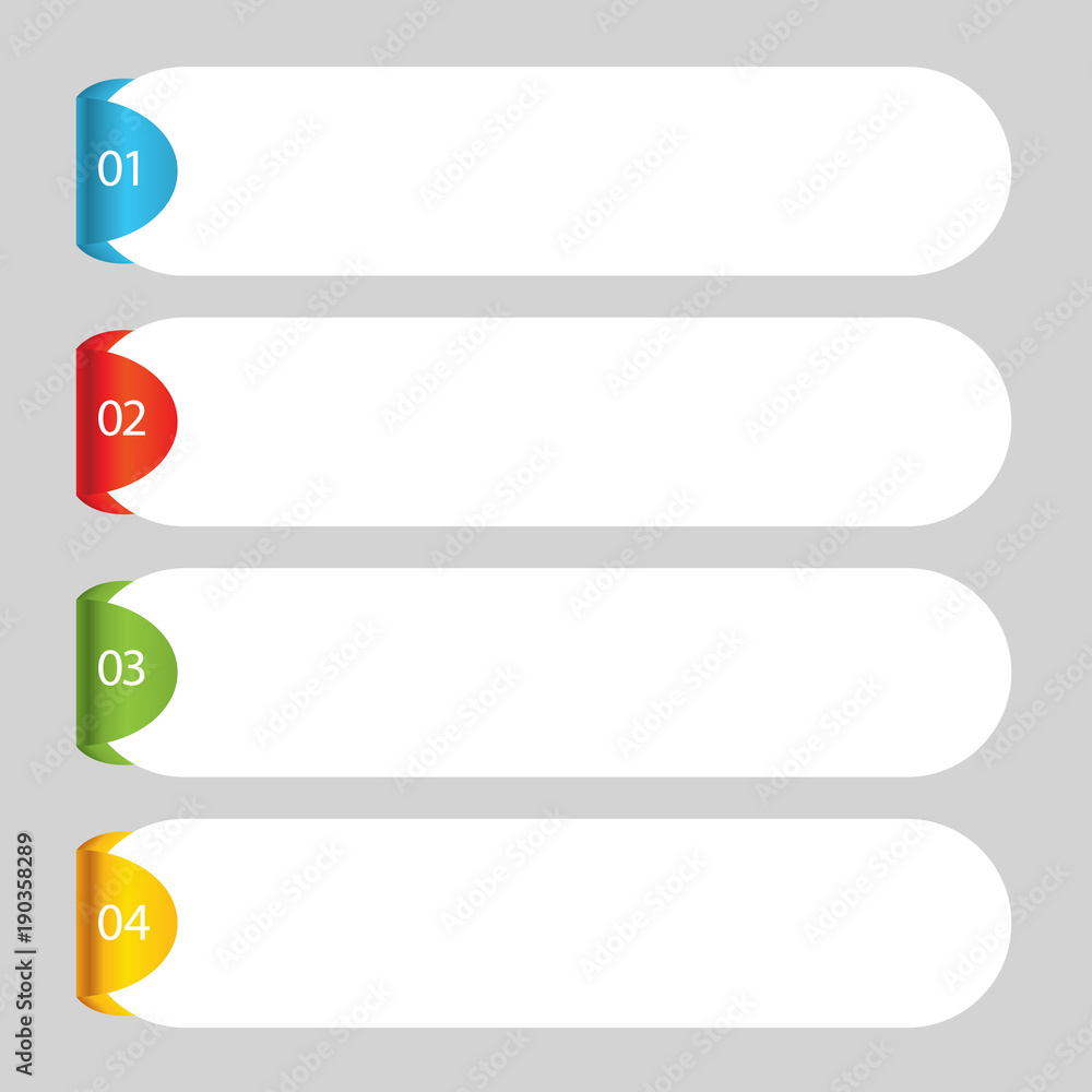 Abstract info graphics number options template. Abstract info graphics number options template.