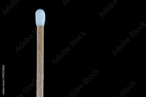 Matchstick Isolated Against a Black Background