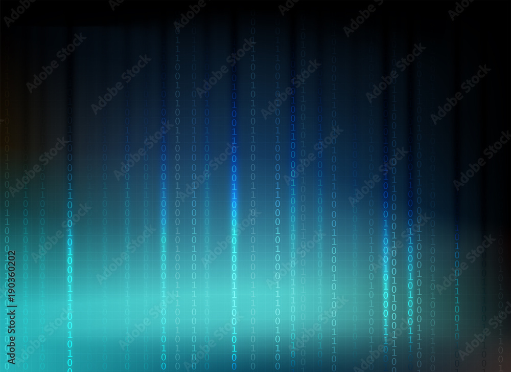 Obraz premium dark blue background with numbers