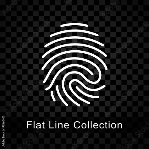 thumb print icon on checkered background