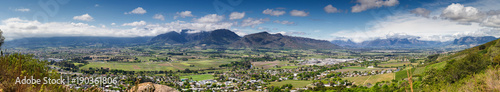 Panoramic view over the town of Paarl in the Western Cape of south africa © Dewald