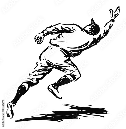 Baseball Spieler (Feldspieler) - baseball player (Fielder)