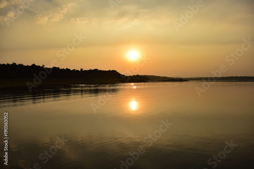 Sunset at Sharawathi Backwater  Sagara  karnataka  India