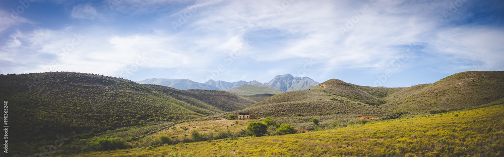 Beautiful landscape image from the little Karoo region close to Uniondale in the Garden Route of South africa