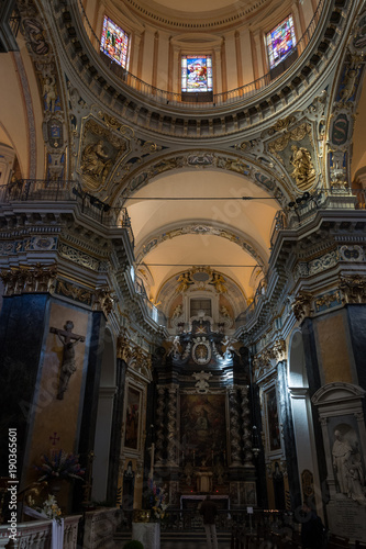 Interior of the Cathedral Sainte Reparate, Nice, France