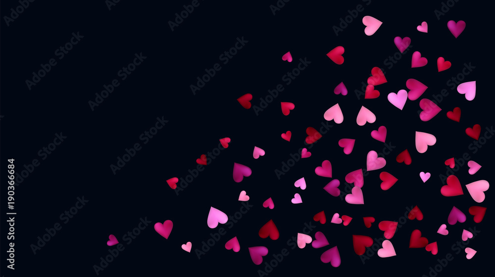 Valentine Pattern, Vector Falling Heart Background. Showering, Flying Elegant Wedding Pink Red Hearts Petals. Romantic Birthday Garland Decoration Nice Valentine Pattern, Minimal Banner Design Valentine Pattern, Vector Falling Heart Background. Showering, Flying Elegant Wedding Pink Red Hearts Petals. Romantic Birthday Garland Decoration Nice Valentine Pattern, Minimal Banner Design