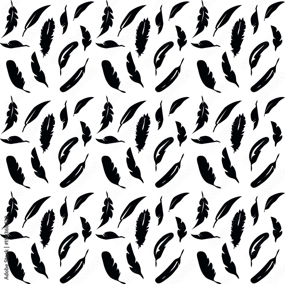 black feathers pattern black feathers pattern
