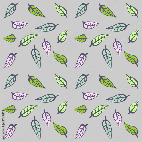 spring leaves pattern