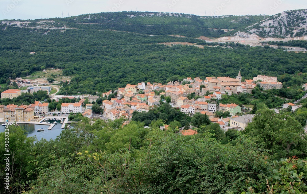 view on the small town Bakar, Croatia