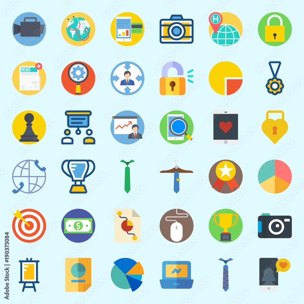 Icons about Digital Marketing with smartphone, pawn, laptop, newspaper, stats and money Icons about Digital Marketing with smartphone, pawn, laptop, newspaper, stats and money