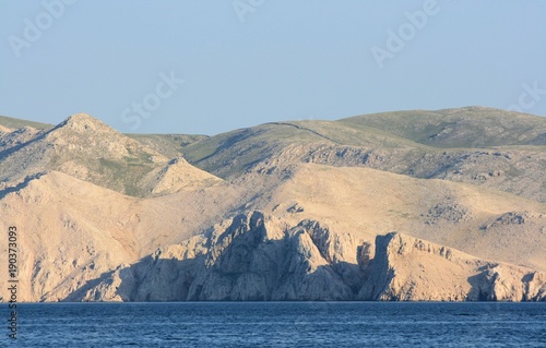 view on the island Prvic  taken in Baska  island Krk  Croatia