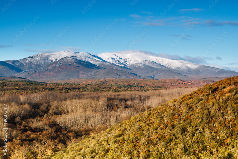 Monte Teleno y bosques, León, España. Monte Teleno y bosques, León, España.