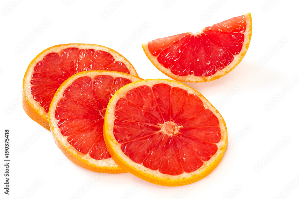 grapefruit isolated on white grapefruit isolated on white