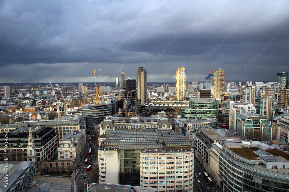 Obraz premium Breathtaking panorama of London from Saint Paul Cathedral, Great Britain