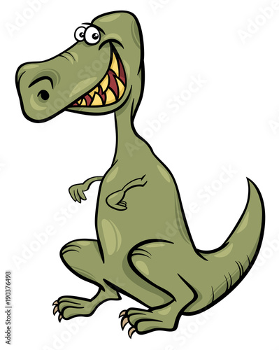 cartoon illustration of dinosaur character