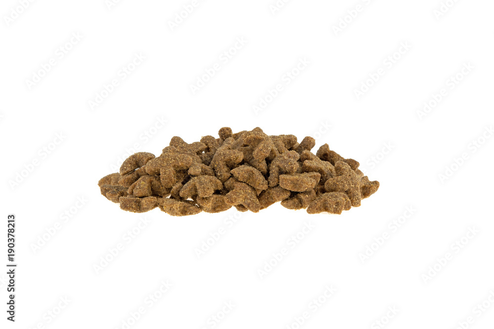 Obraz premium Animal food isolated on white background