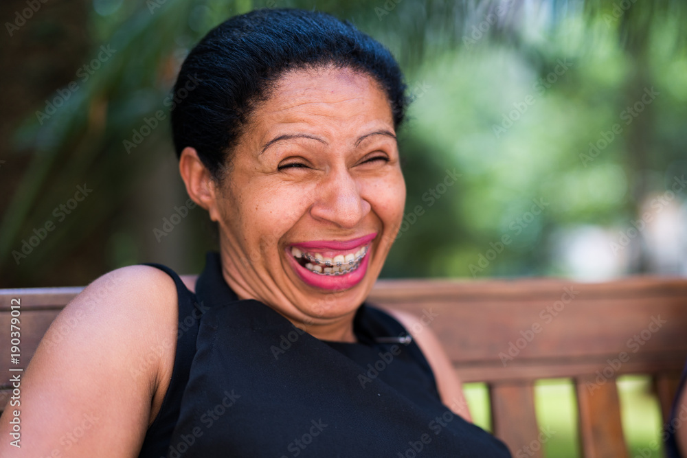 Fotografie Portrait of Smiling Woman