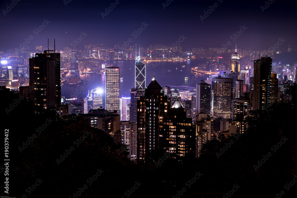 Fototapeta premium point de vue, victoria peak 