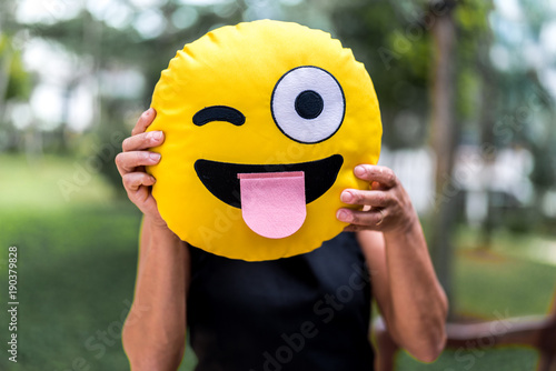 Woman Showing a Funny Emotion Face photo