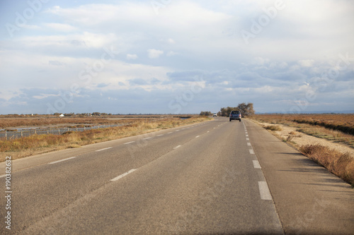 Francia Camargue  Saintes-Maries-de-la-Mer  la campagna intorno al paese.