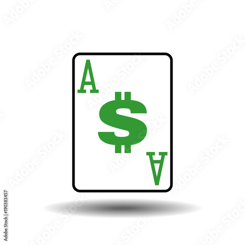 Ace of bucks vector illustration