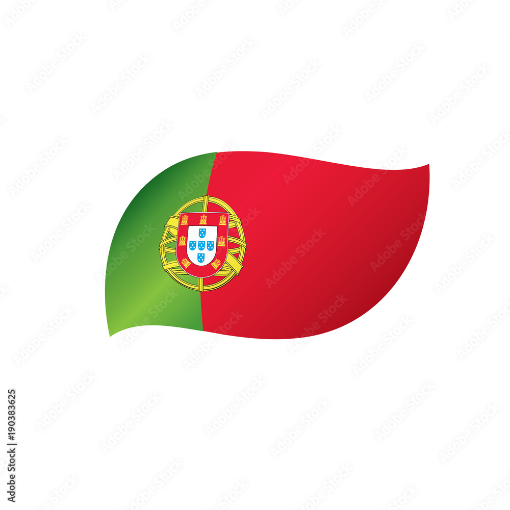 Portugal flag, vector illustration Portugal flag, vector illustration
