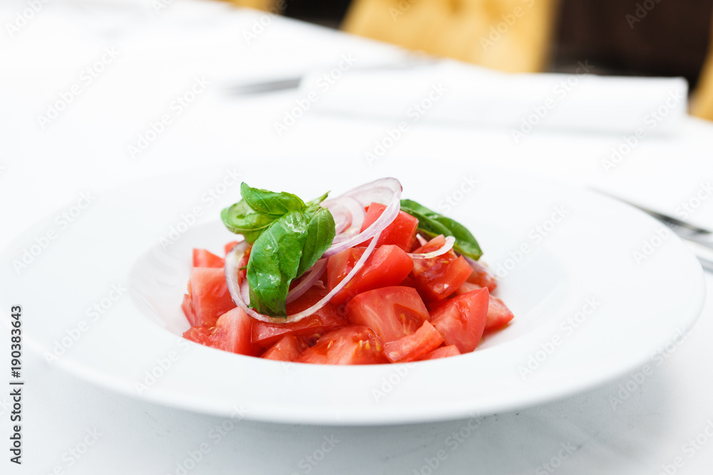 Fresh salad with tomatoes Fresh salad with tomatoes