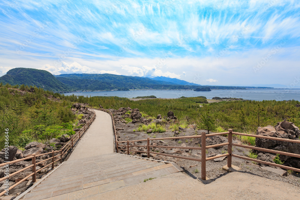 有村溶岩展望所 遊歩道 -桜島 大正溶岩原に作られた360度広がる眺望の展望所-