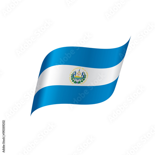 Salvador flag, vector illustration