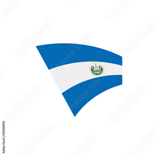 Salvador flag, vector illustration