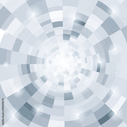 Abstract circular gray background. Vector illustration.