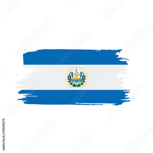 Salvador flag, vector illustration