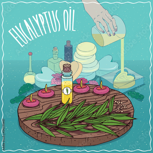Eucalyptus oil used for soap making