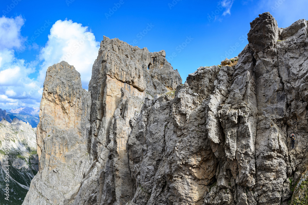 Catinaccio mountain massif summits