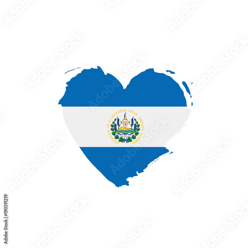 Salvador flag, vector illustration