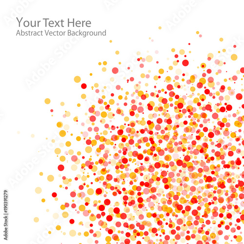 Abstract red dots background. Vector illustration.