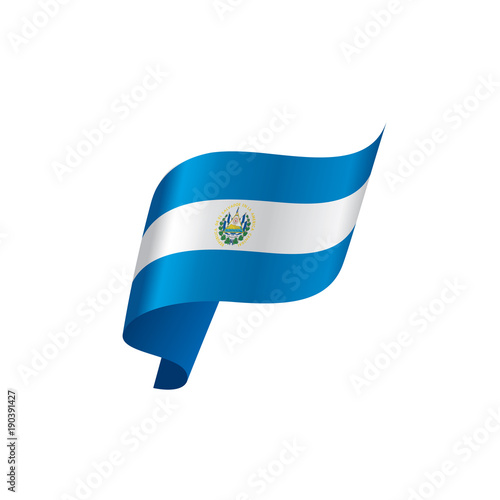Salvador flag, vector illustration