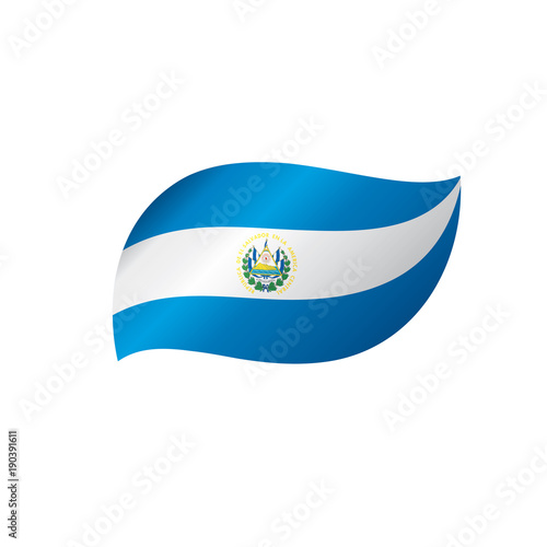 Salvador flag, vector illustration
