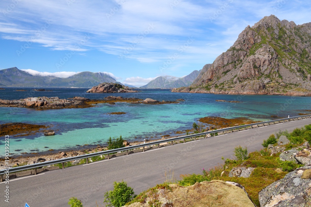 Scenic road in Norway