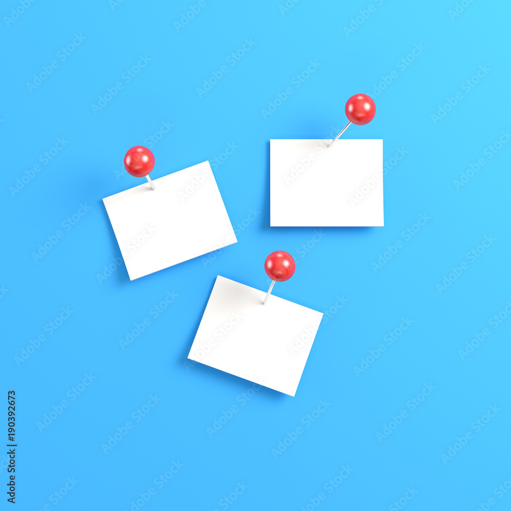 Notes on bright blue background Notes on bright blue background