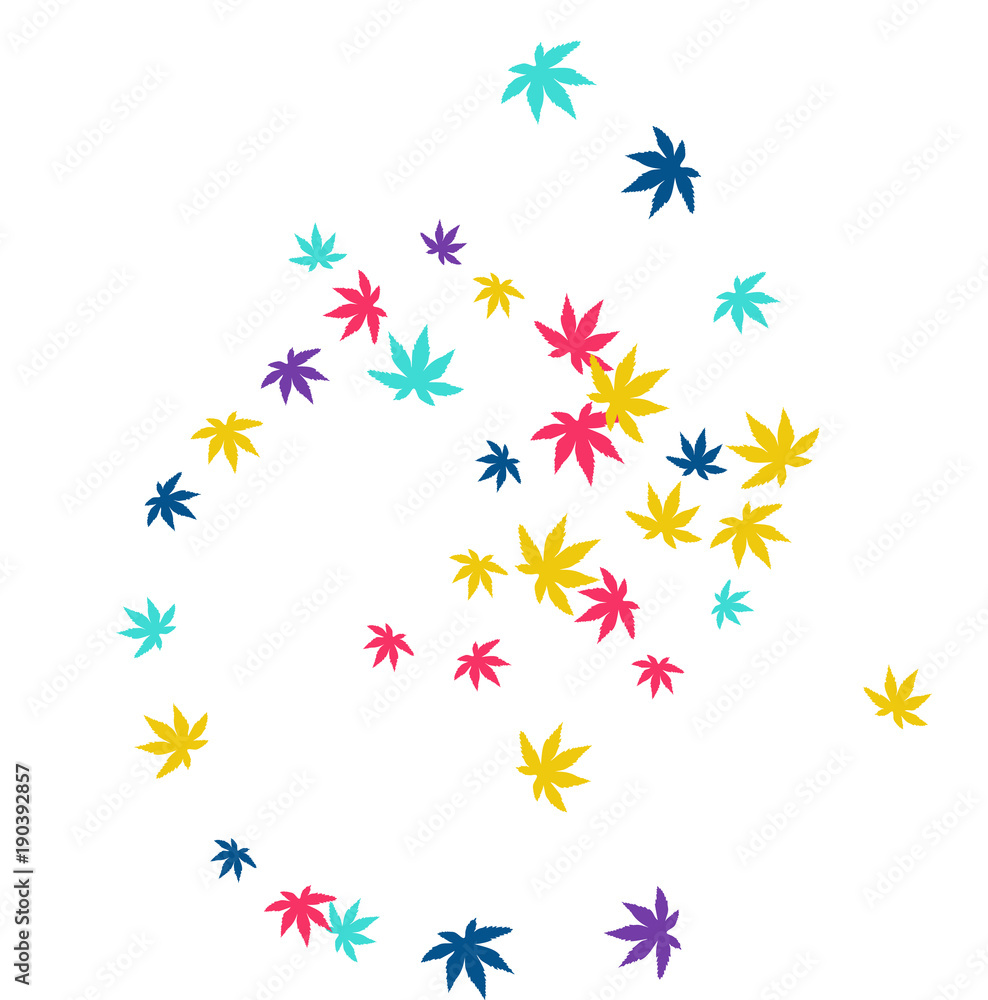 Cute vegetative pattern with simple small leaves for a greeting card or poster. Vector background for spring or summer design Cute vegetative pattern with simple small leaves for a greeting card or poster. Vector background for spring or summer design