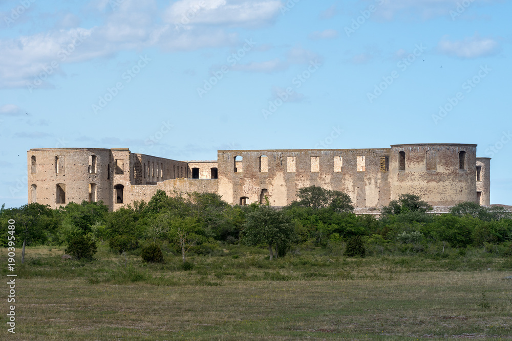 The castle of borgholm located on Öland